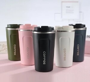 COPO TERMICO DE CAFE MUGS COM TAMPA 380 ML