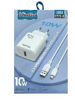 CARREGADOR KINGO TIPO C  2.1A U201 / U202 10W