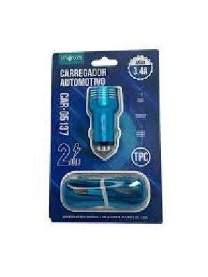 KIT CARREGADOR VEICULAR HREBOS / INOVA / LEHMOX / HMASTON TIPO C