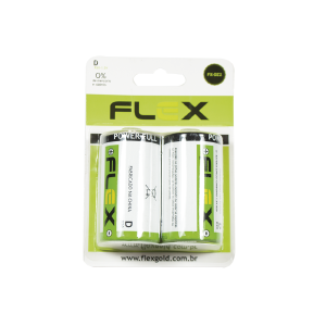 PILHA D R20 FLEX 1.5V