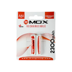 PILHA RECARREGAVEL MOX AAA 2300 MAH CART. C/2
