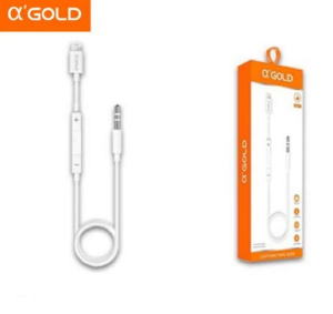 CABO AUX IPHONE P/ P2 KD-15A  ZHQ-13 HS-381 KD-2523A LE-0159 GOLD CBA-01