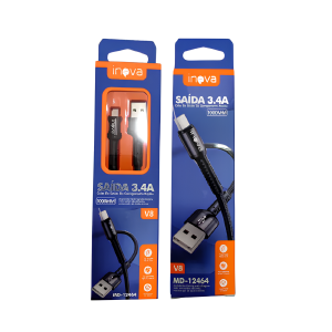 CABO USB  1 METRO V8 -  INOVA - BASIKE