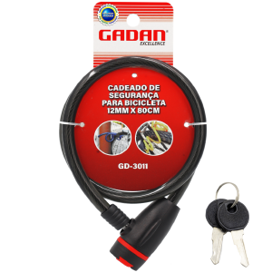 CADEADO PARA BIKE REFORÇADO GADAN GD-3011