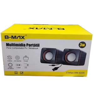 CAIXA DE SOM P/ PC KP-600 - D02A - AL3098 - BM-S205