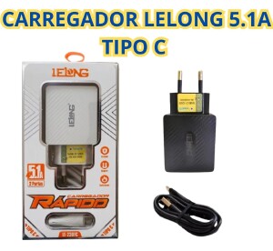 CARREGADOR LELONG TIPO C 5.1A