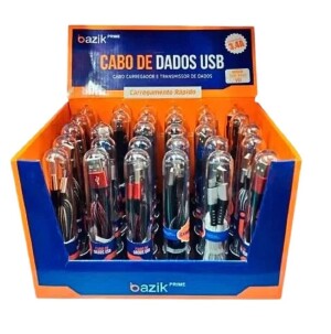CABO USB INOVA TUBO  V8 1 METRO